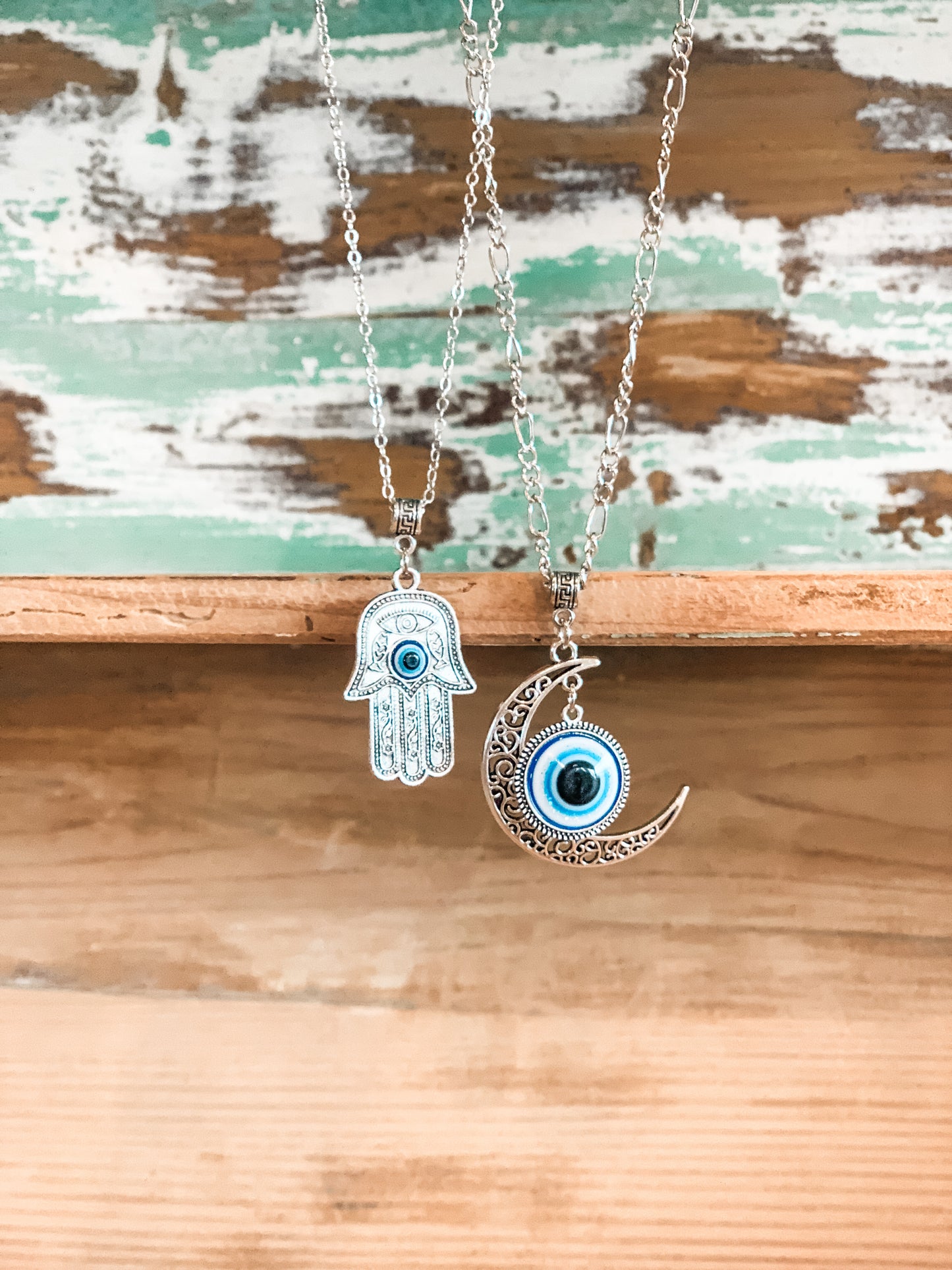 Hamsa Hand Evil Eye Necklace