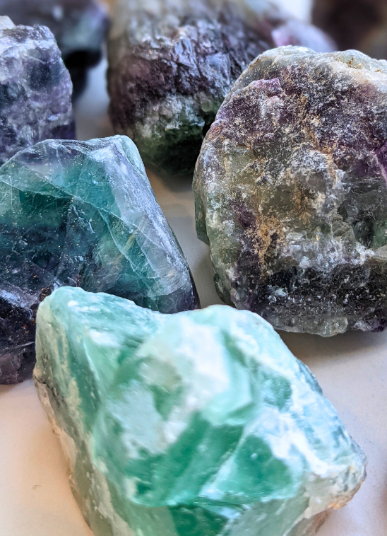 Rough Fluorite Cluster
