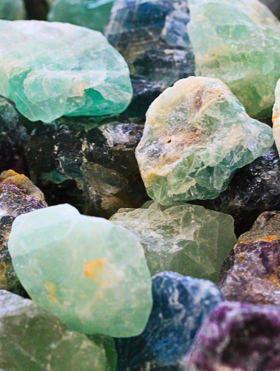 Rough Fluorite Cluster