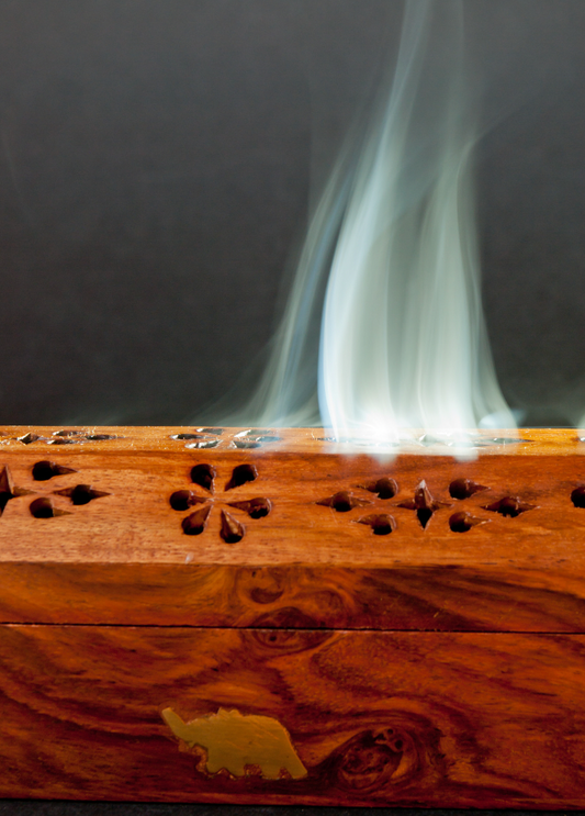Wooden Incense Burner Box