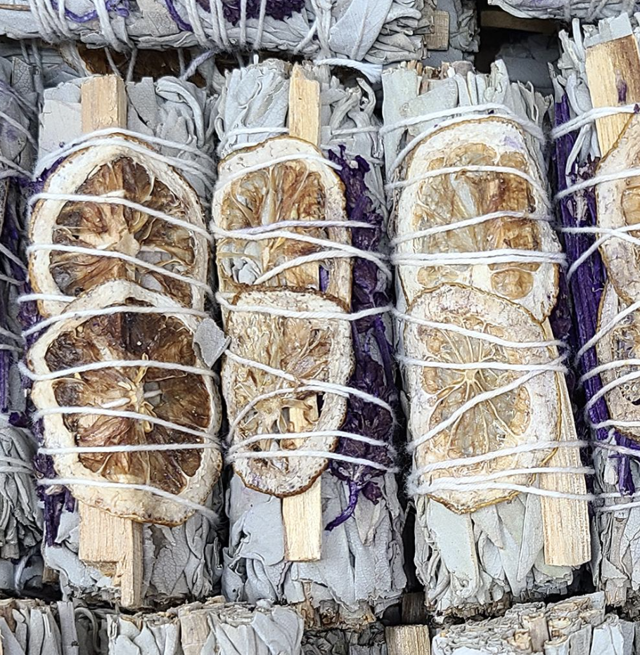 Serenity Sage, Citrus, Palo Santo + Lavender Smudge Wand