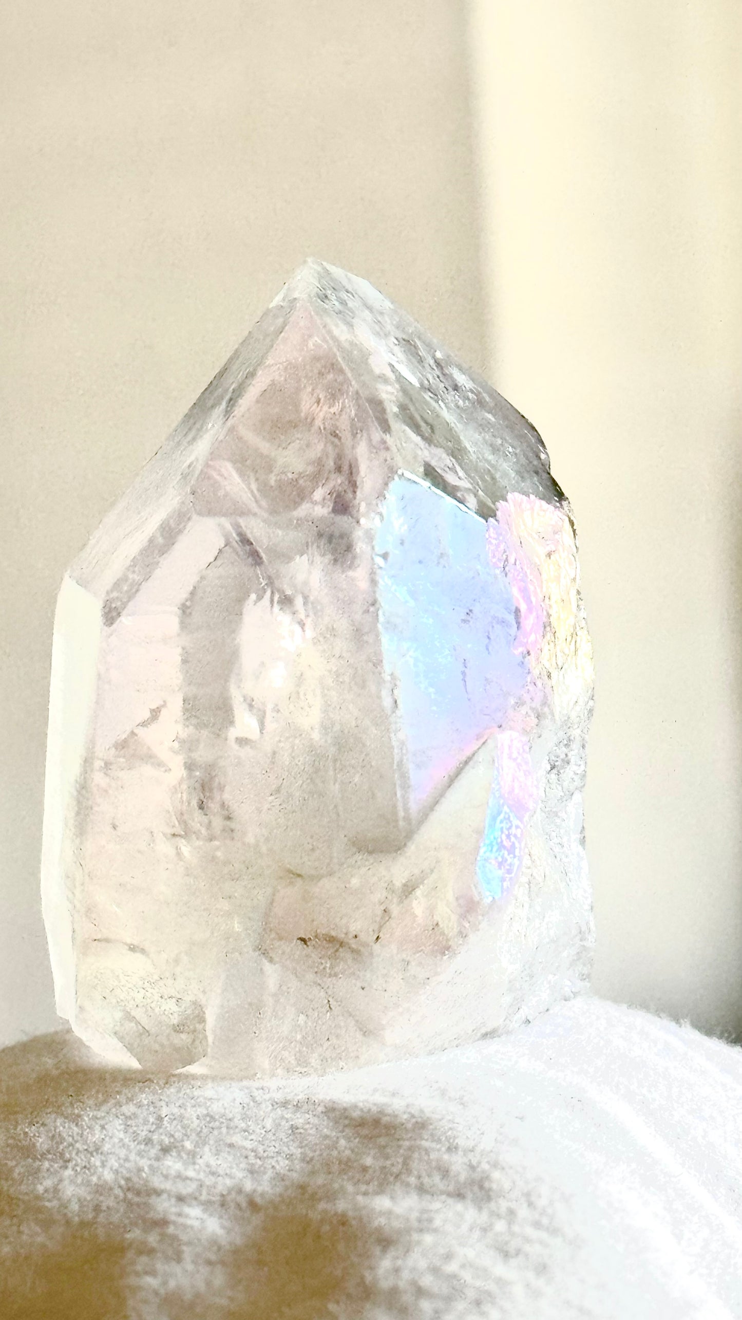 Angel Aura Semi-Polished Quartz Points