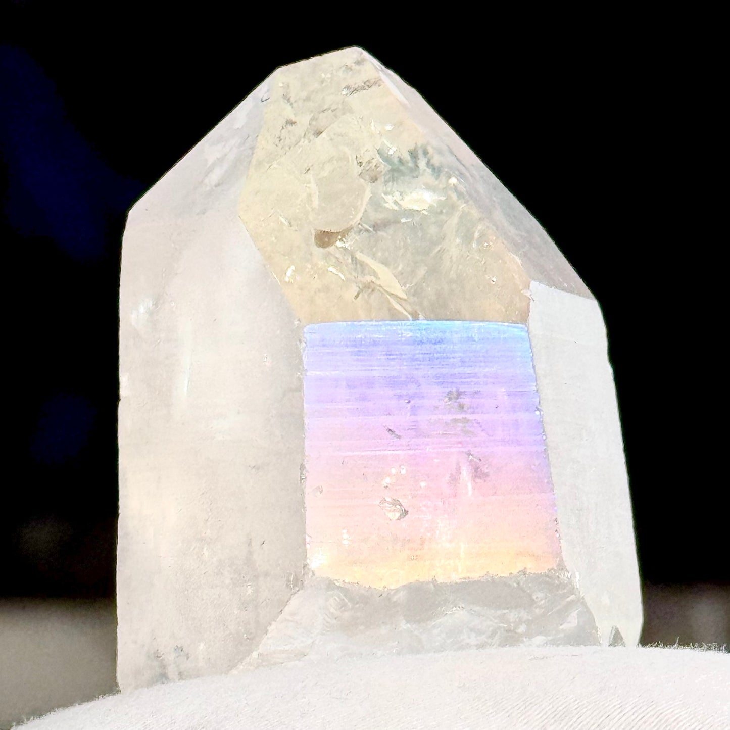 Angel Aura Semi-Polished Quartz Points