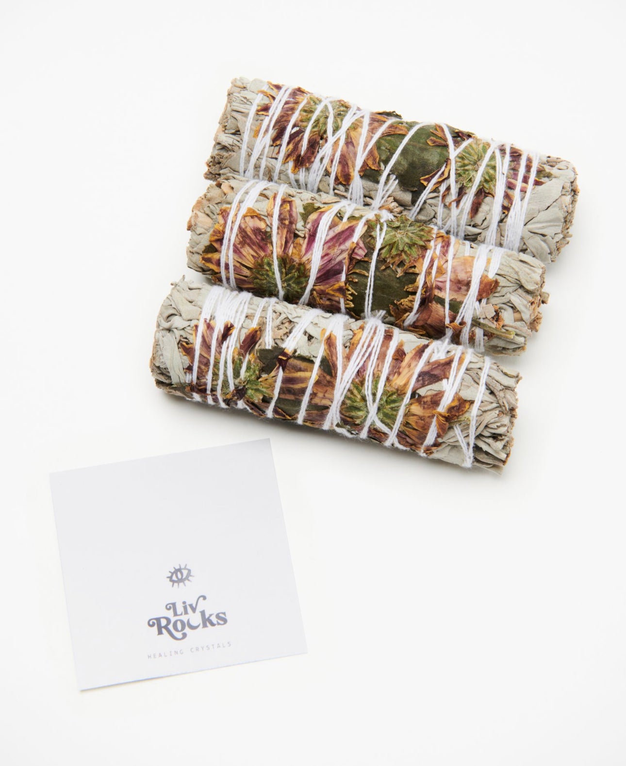 Sage and Daisy Dragon Flower Smudge Bundle