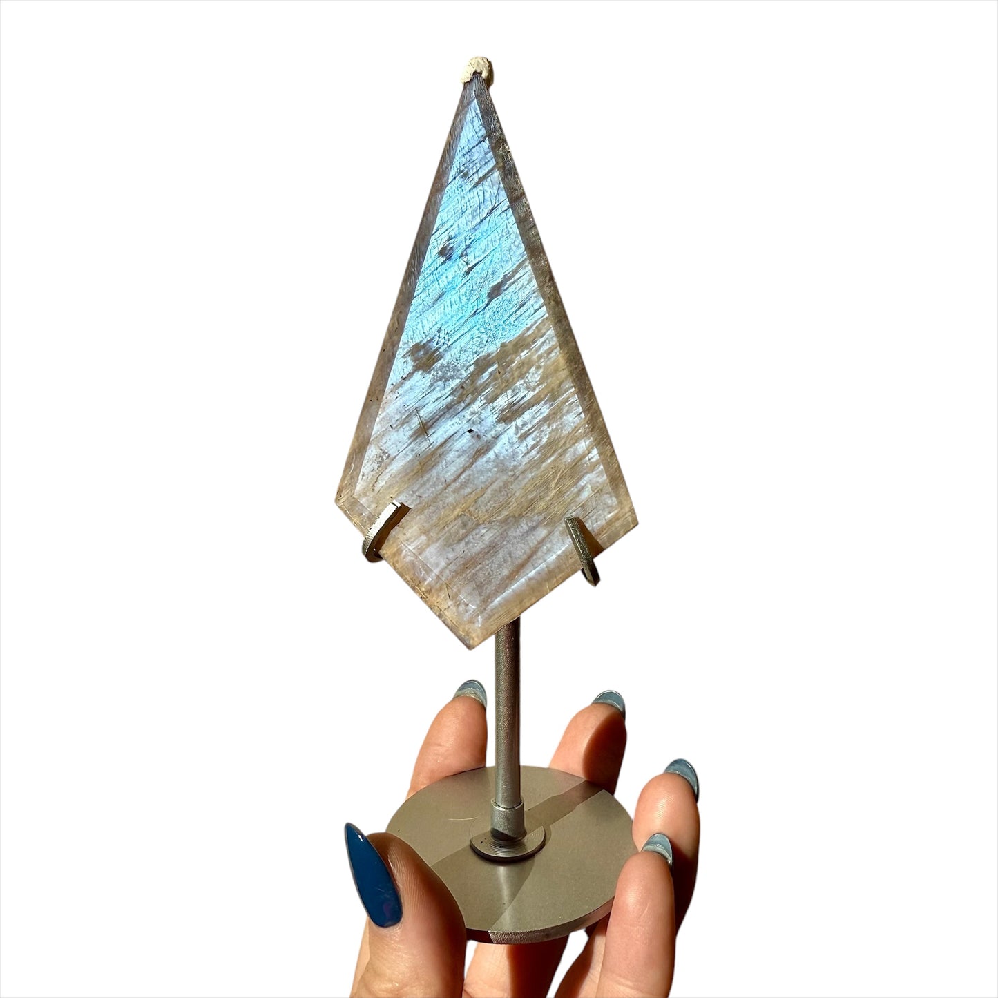 Moonstone + Sunstone Diamond Carvings