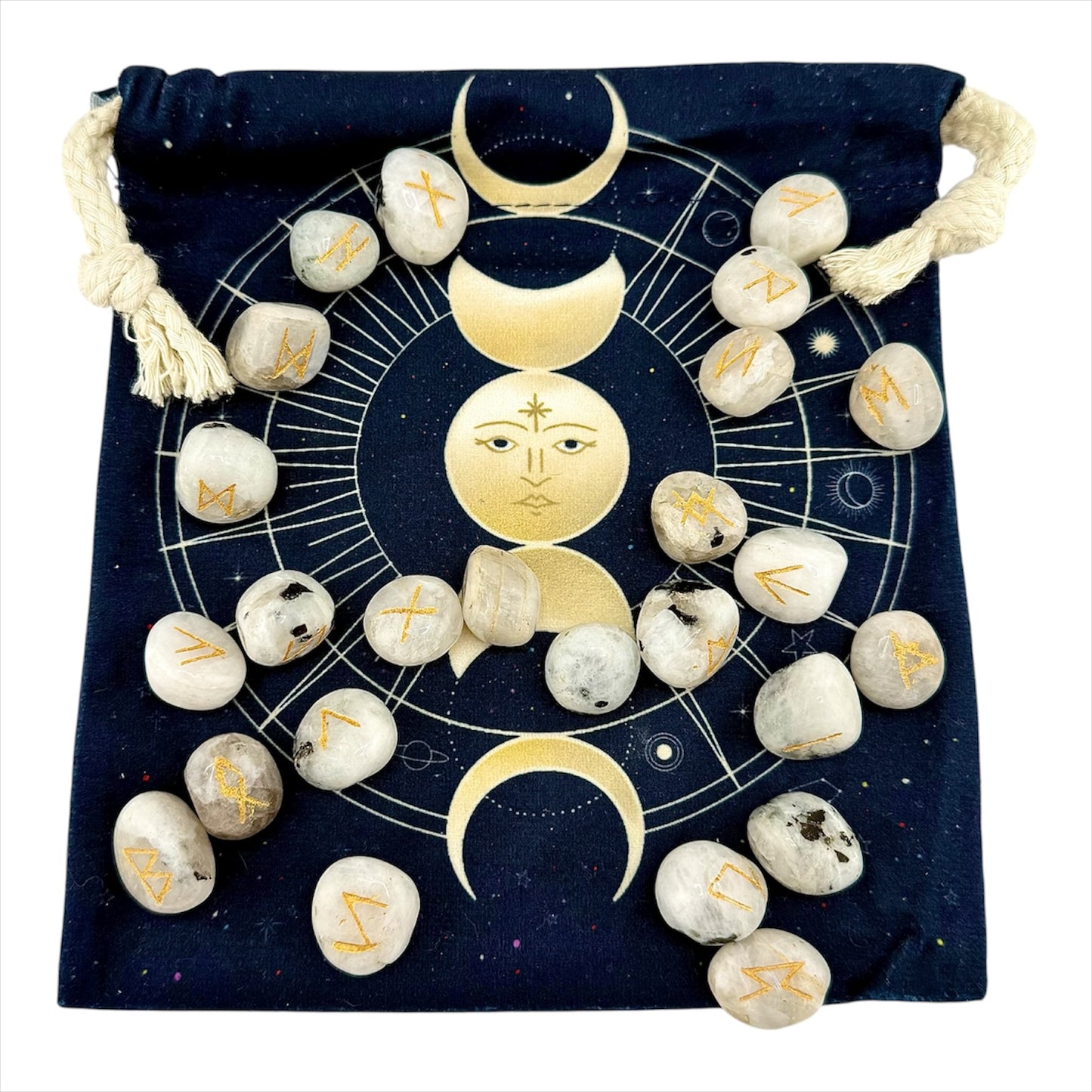 Crystal Runes with Carrying Pouch