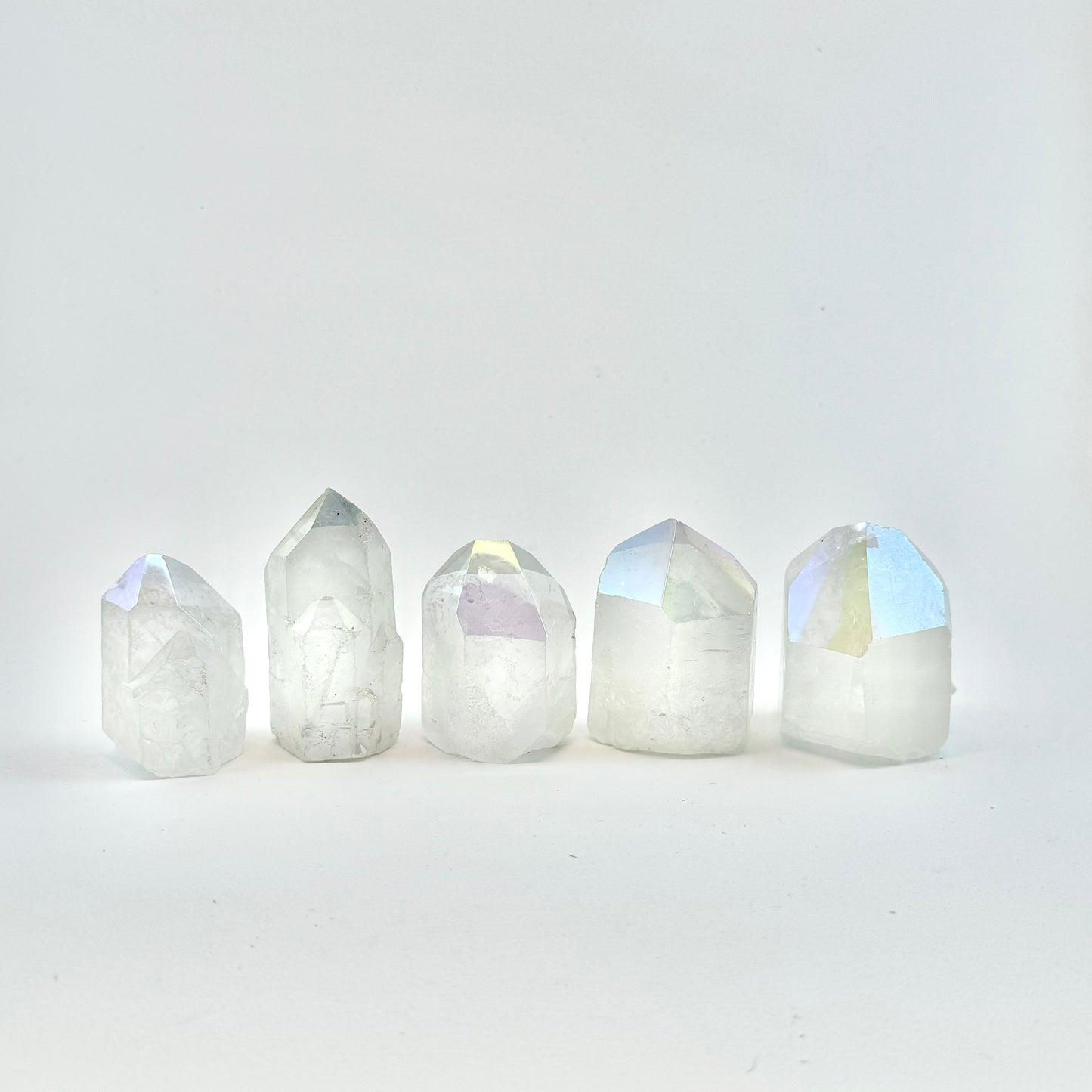 Angel Aura Semi-Polished Quartz Points