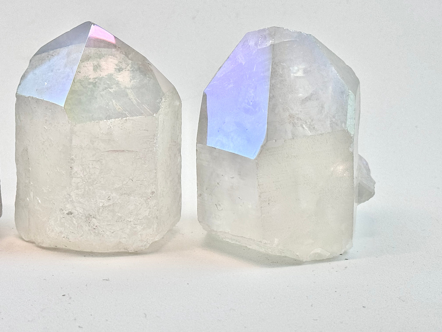 Angel Aura Semi-Polished Quartz Points