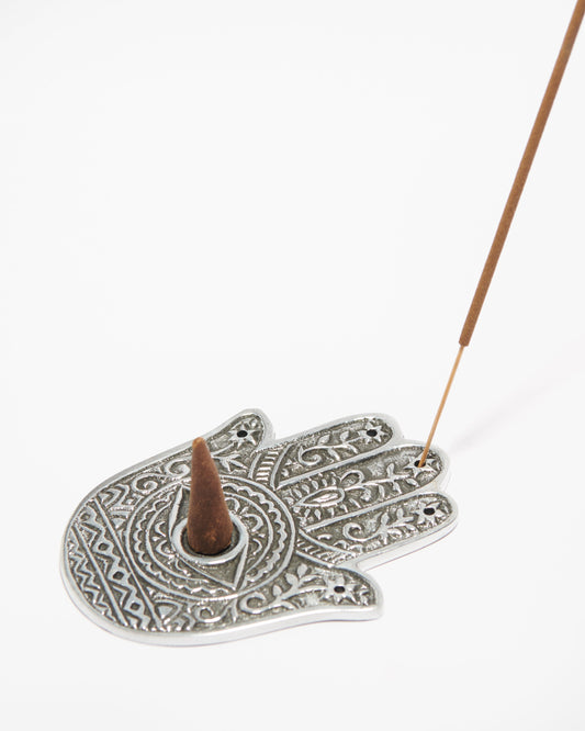 Hamsa Hand Incense Burner - Crystals Shop, Gems + Wholesale Sage by Liv Rocks