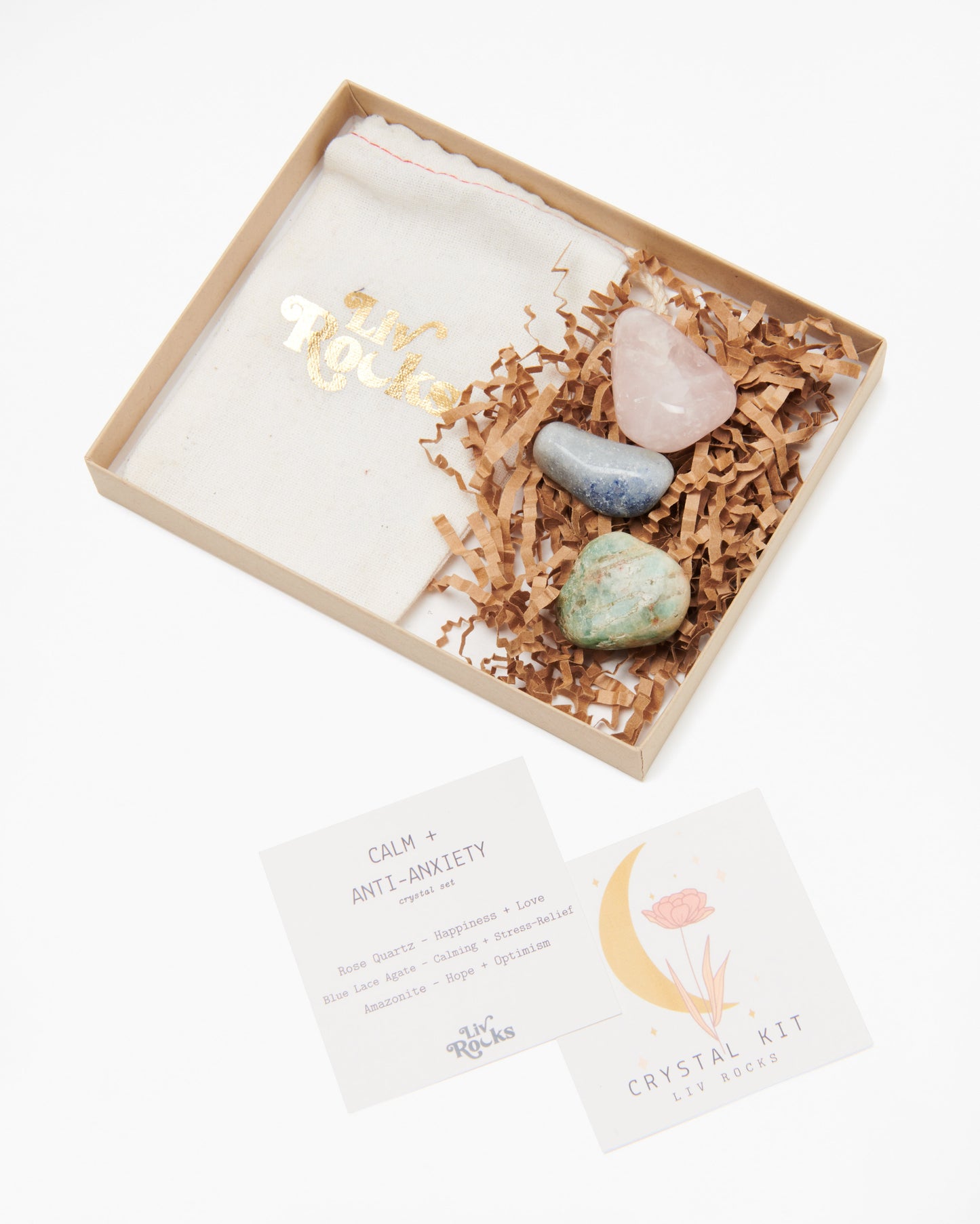 Anti-Anxiety + Calming Crystal Set - Crystals Shop, Gems + Wholesale Sage by Liv Rocks