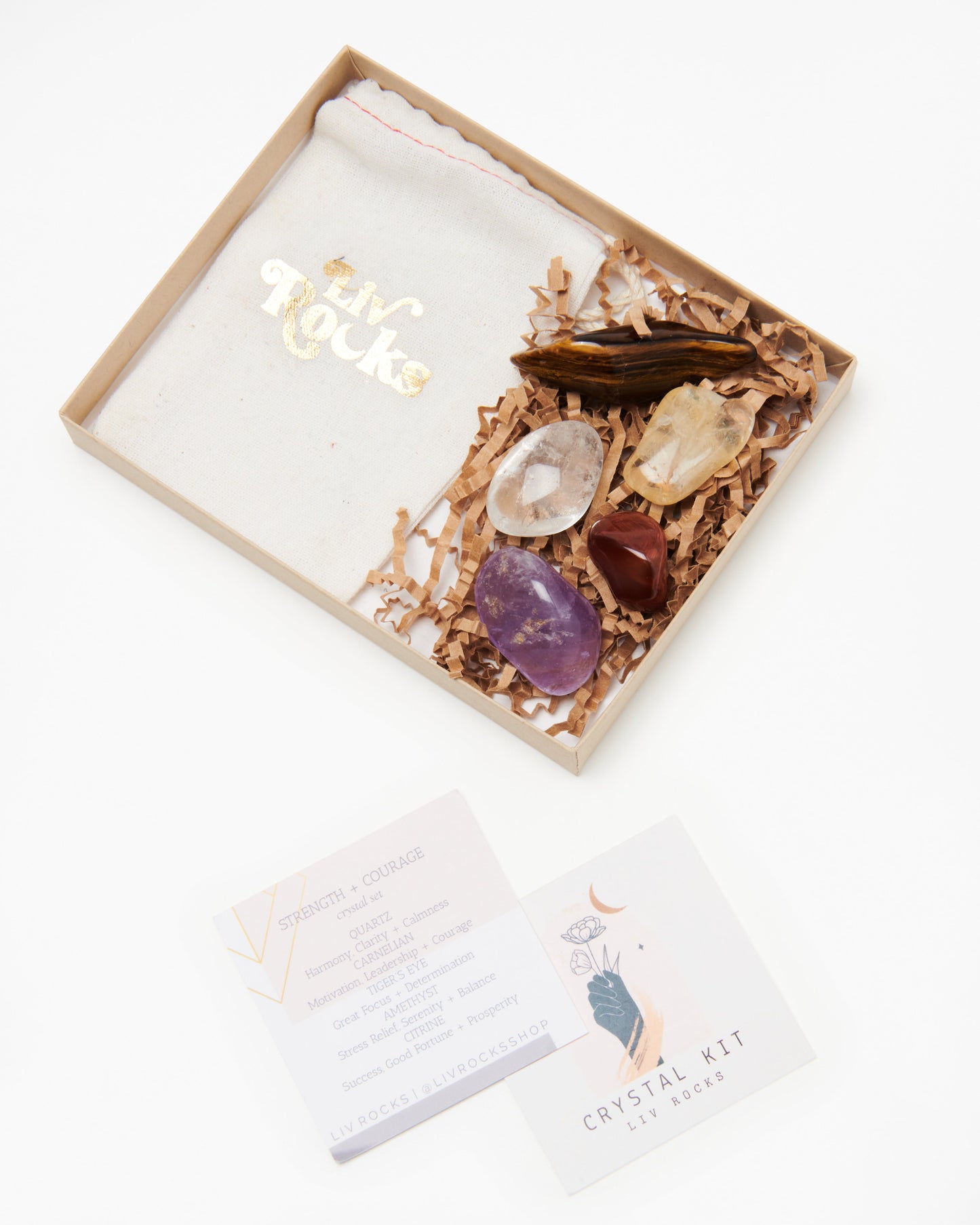 Strength + Courage Kit - Crystals Shop, Gems + Wholesale Sage by Liv Rocks