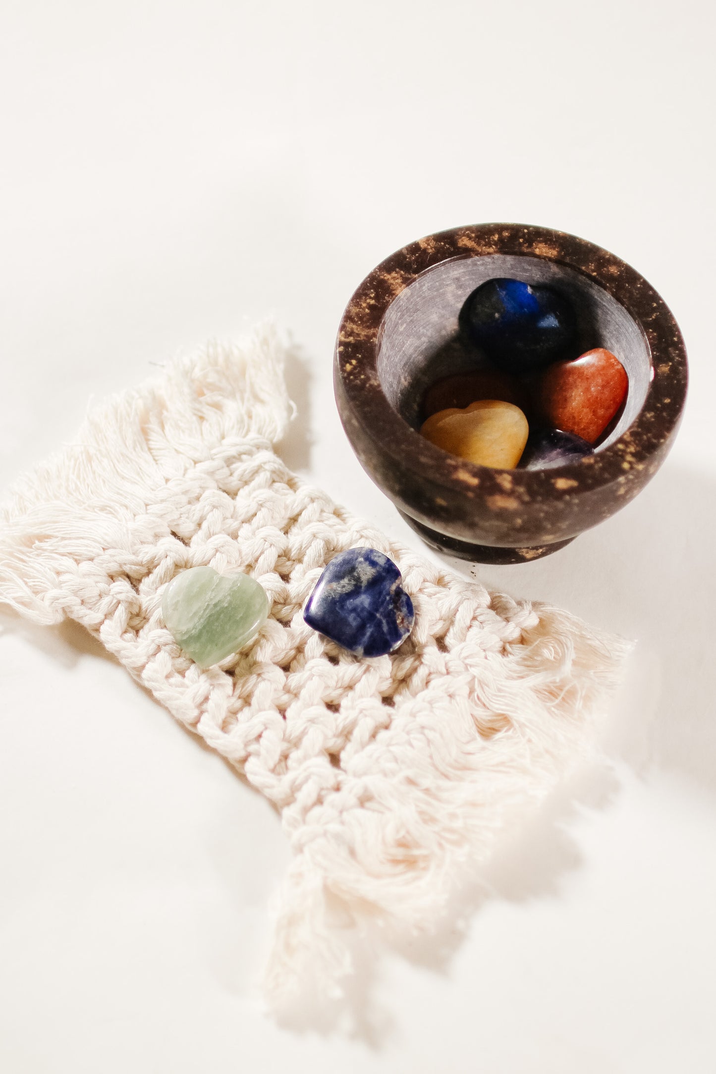 Crystal Kit - Chakra Mineral Hearts