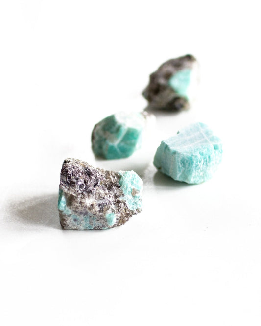Rough Amazonite Crystals - Crystals Shop, Gems + Wholesale Sage by Liv Rocks