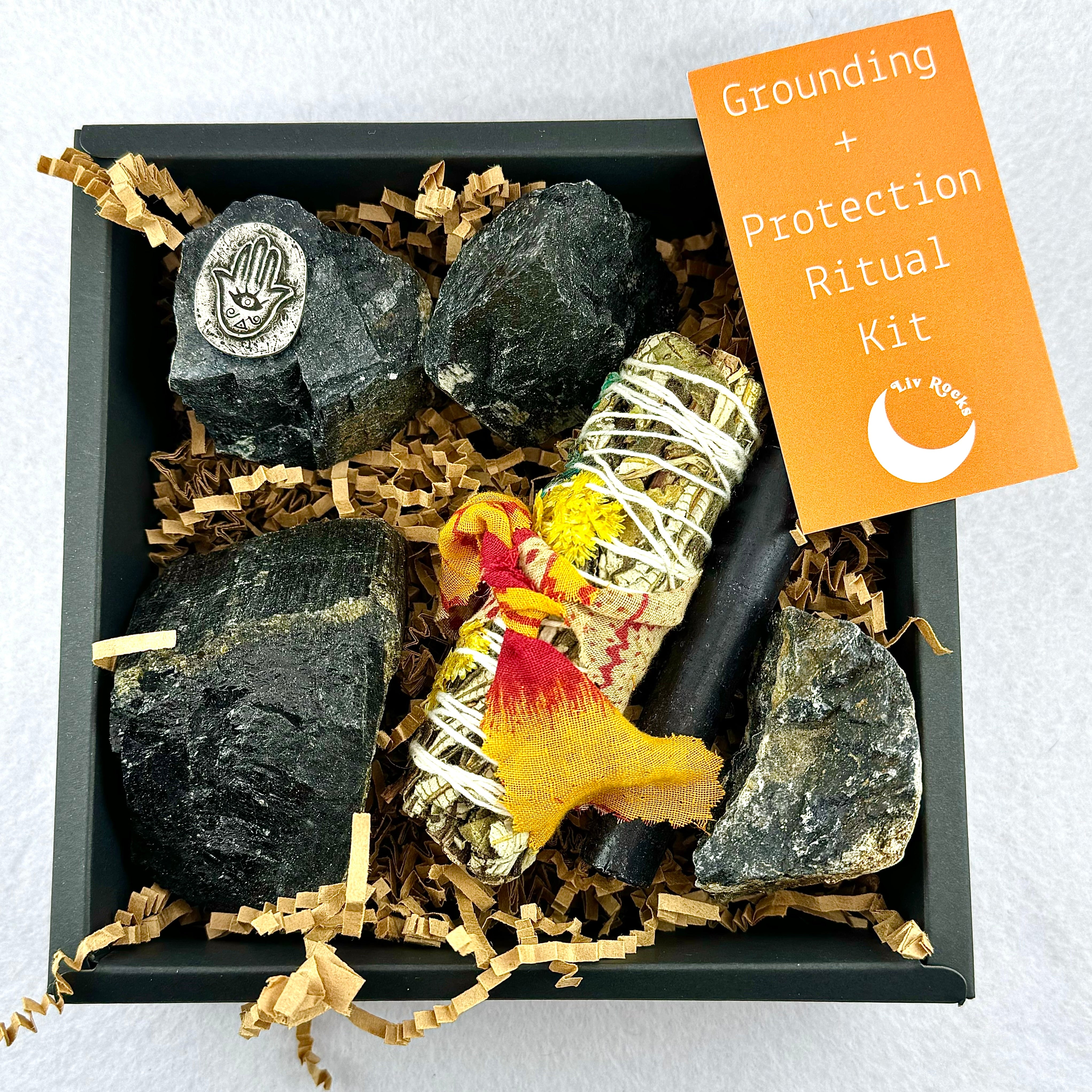 Rocks For Protection Buy Grounding Protection Ritual Kit | Crystals for Energy Shield ...