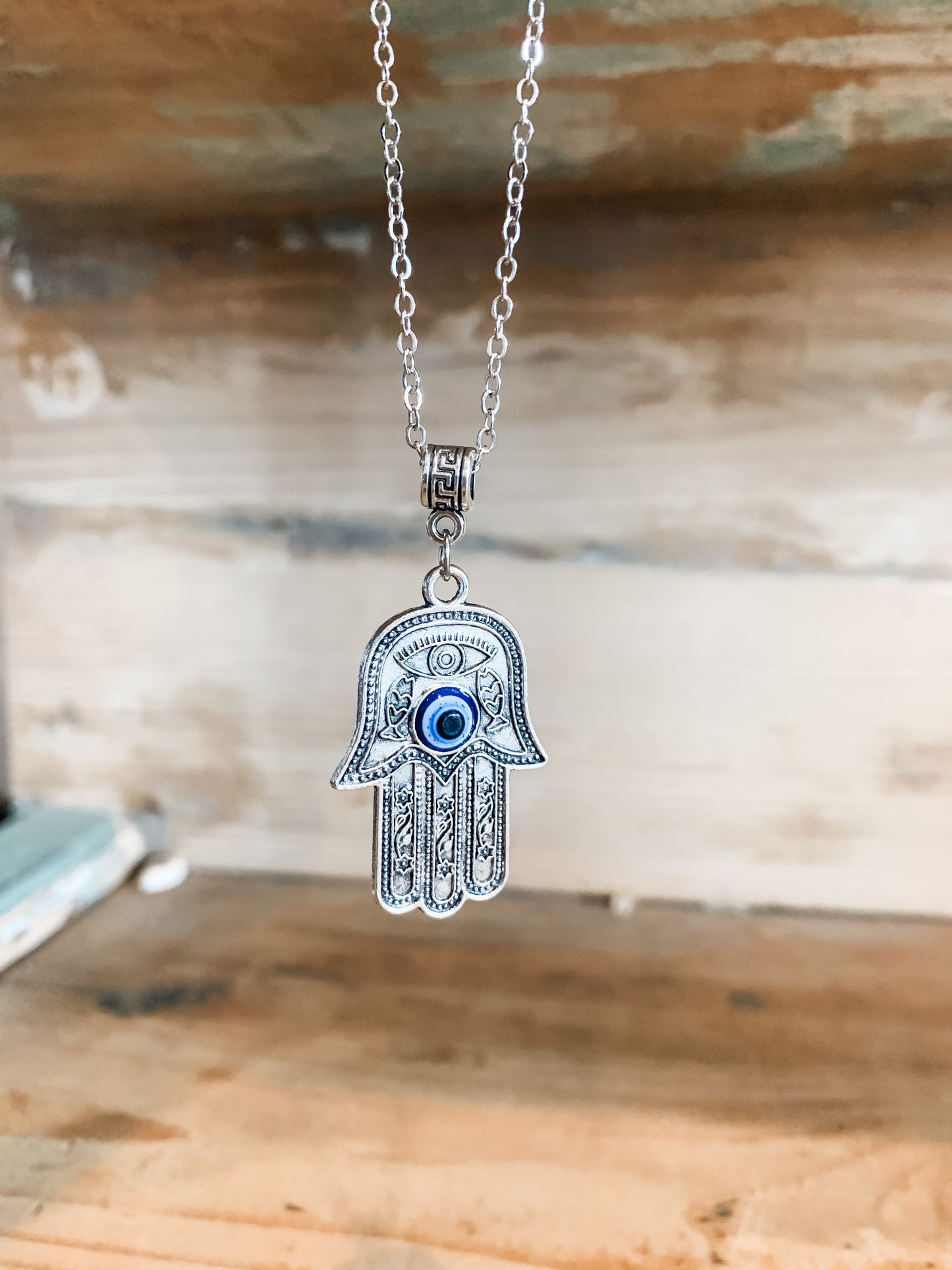 Hamsa Hand Evil Eye Necklace