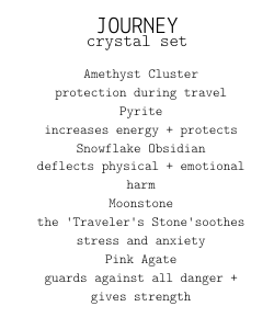 Journey Crystal Set