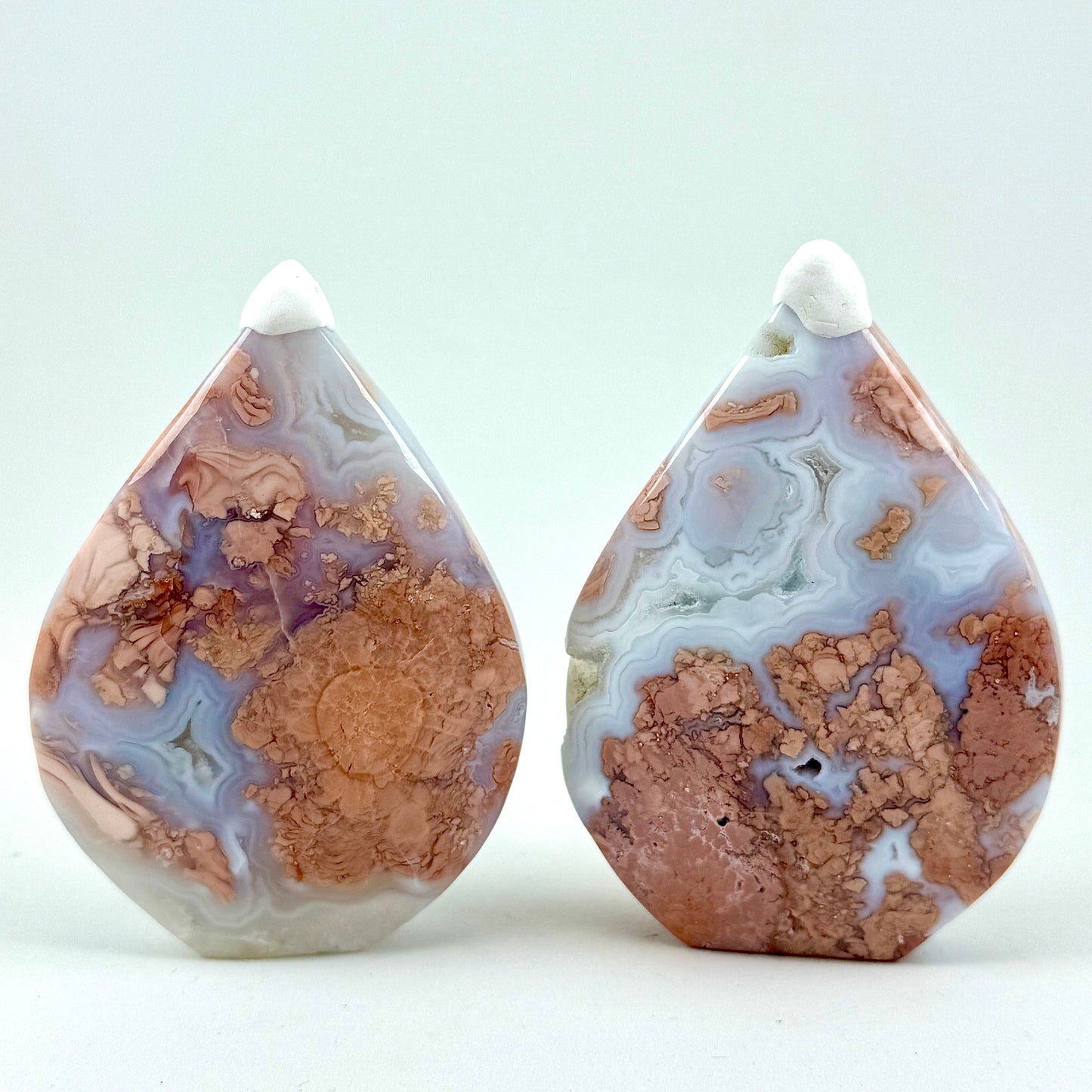 Cotton Candy Agate Teardrops