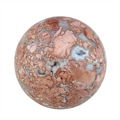 Cotton Candy Agate Sphere with Holder