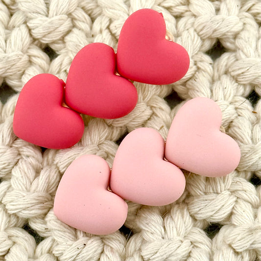 Pink Heart Barrettes | Cutecore Hair Clips