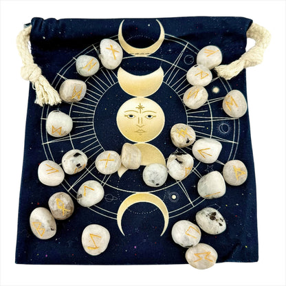 Crystal Runes with Carrying Pouch