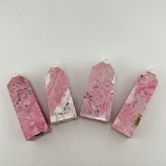 High Quality Rhodonite Towers