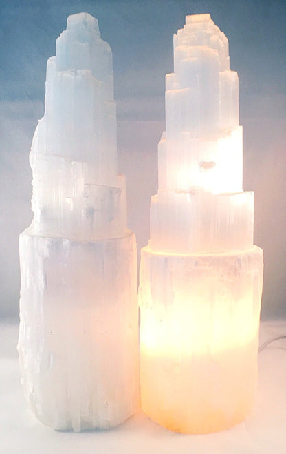 LED Selenite Tower Base - Crystals Shop, Gems + Wholesale Sage by Liv Rocks