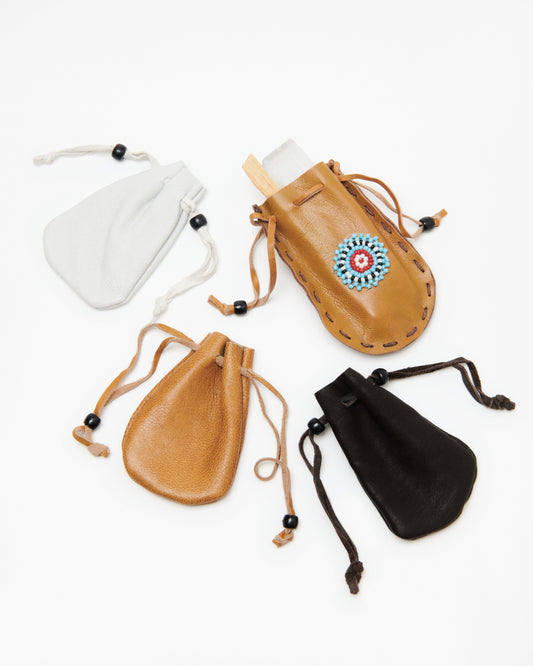Leather Medicine Pouch - Crystals Shop, Gems + Wholesale Sage by Liv Rocks