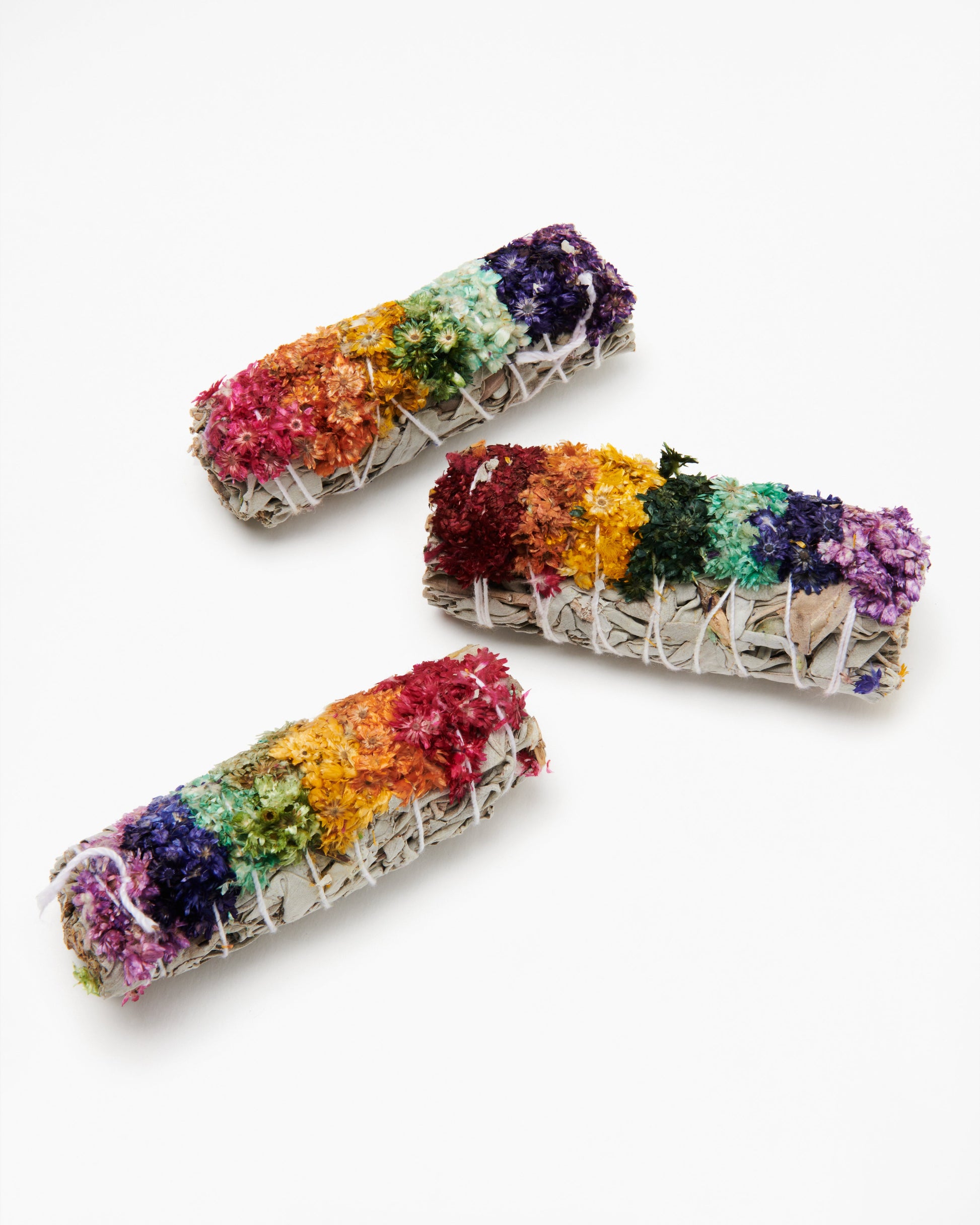 Rainbow Chakra Mullein Bundle - Crystals Shop, Gems + Wholesale Sage by Liv Rocks