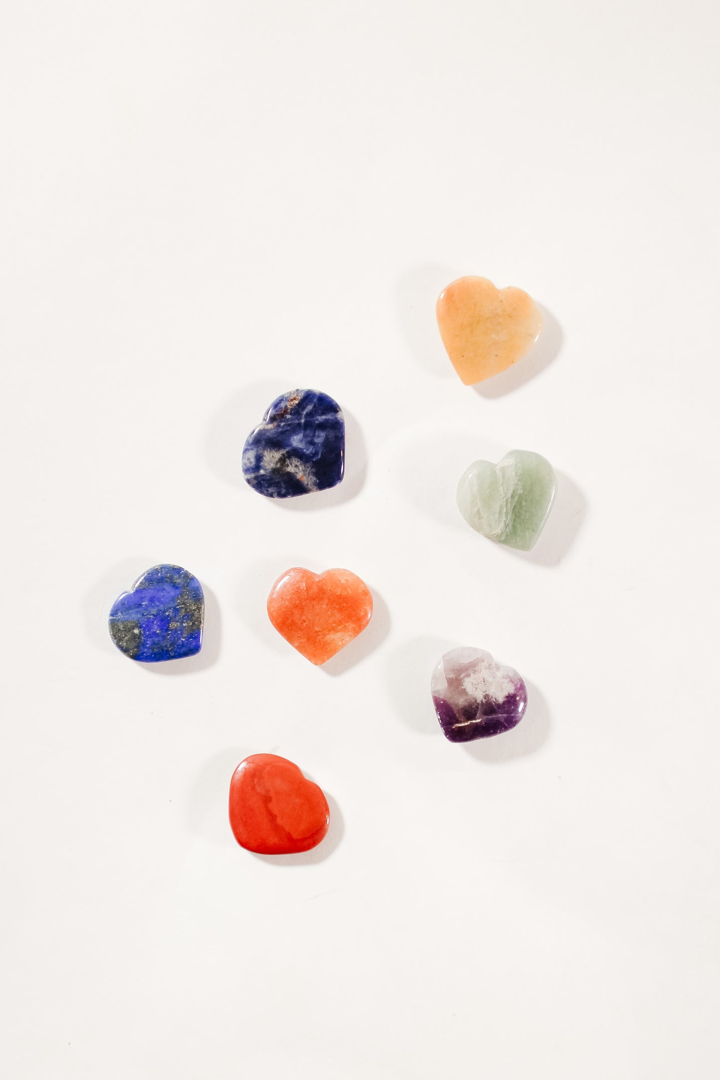 Crystal Kit - Chakra Mineral Hearts