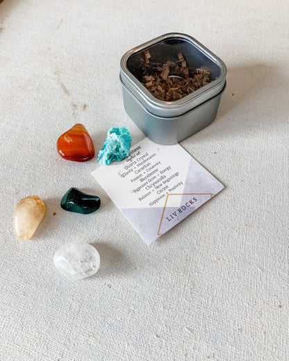 HAPPINESS Crystal Kit - Crystals Shop, Gems + Wholesale Sage by Liv Rocks